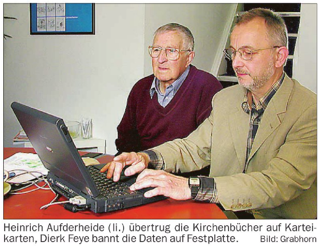 Heinrich Aufderheide und Dierk Feye