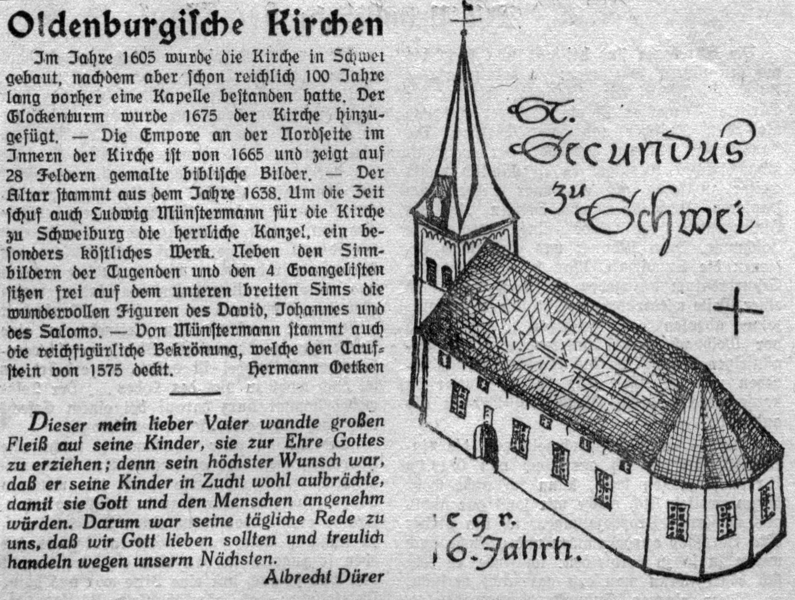 Kirche in Schwei